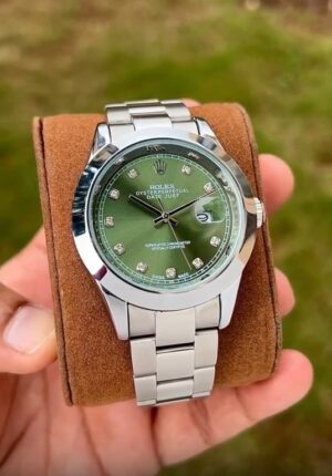 Rolex Datejust First Copy – 41mm Green Roman Dial Edition