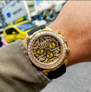 Elite Rolex Oyster Tiger Silicone Daytona Watch