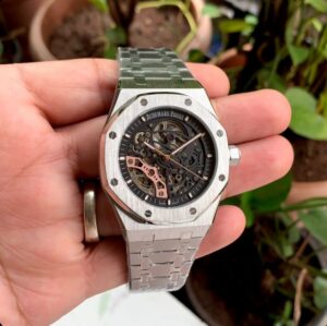 Audemars Piguet Double Balance Silver Black Watch