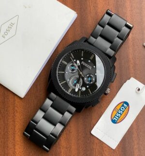 Fossil Black Dial Chronograph Watch - Luxury Collections