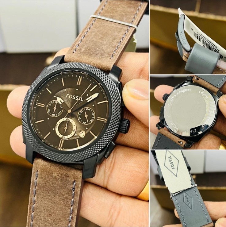 fossil 29 Best Men’s Fossil Chronograph Leather Strap Watch