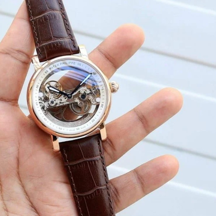 patek 14 Men’s Patek Philippe Skeleton Automatic Watch - Export Quality