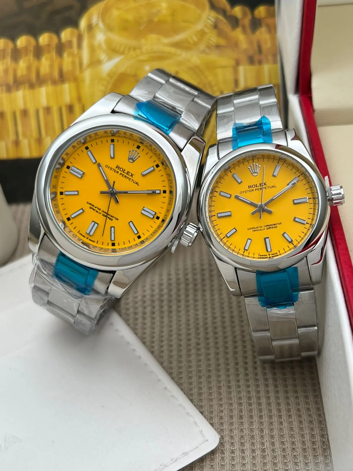 Elite Rolex-Style Couple Watches Set