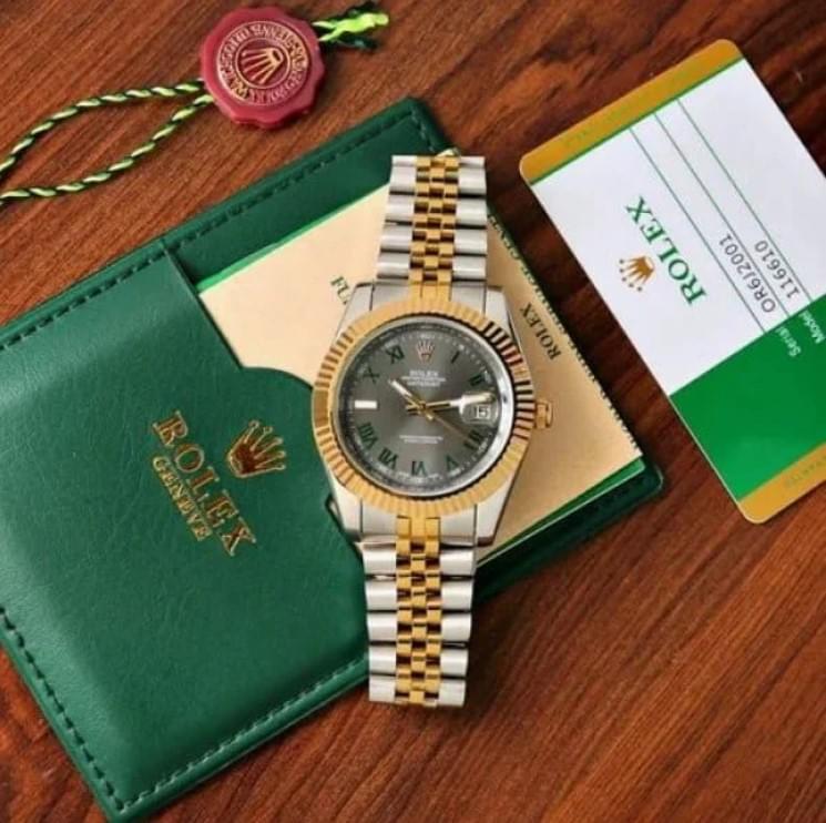 rolex 67 Best Rolex Dual Color Chain Watch For Men